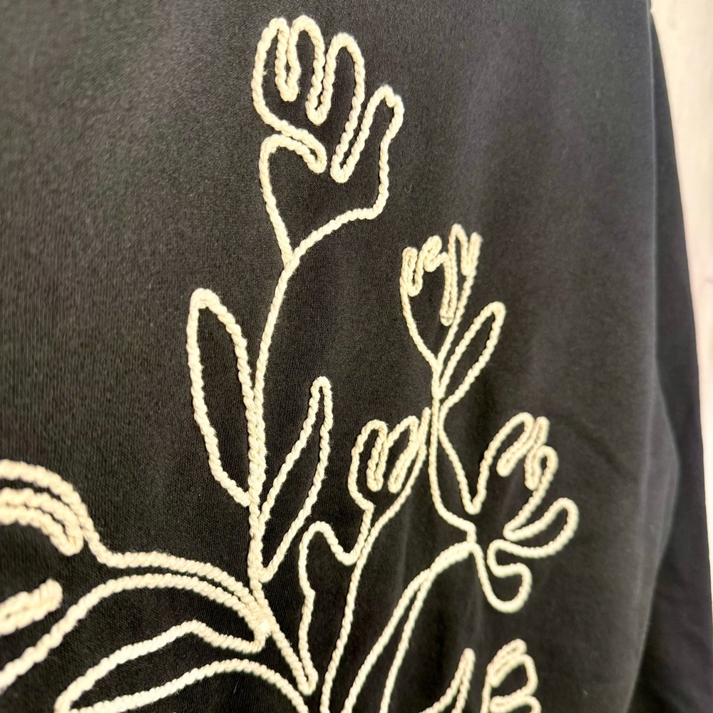 The Sweatshirt Project by Free People Sold Out Floral Line-Art Design